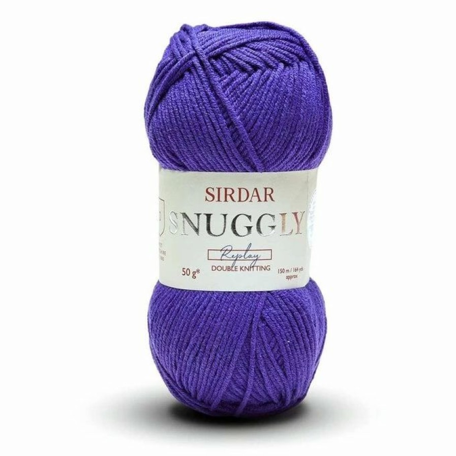 Cotton Yarn * | Coupon Sirdar Quiet Violet Snuggly Replay Dk Yarn 50G