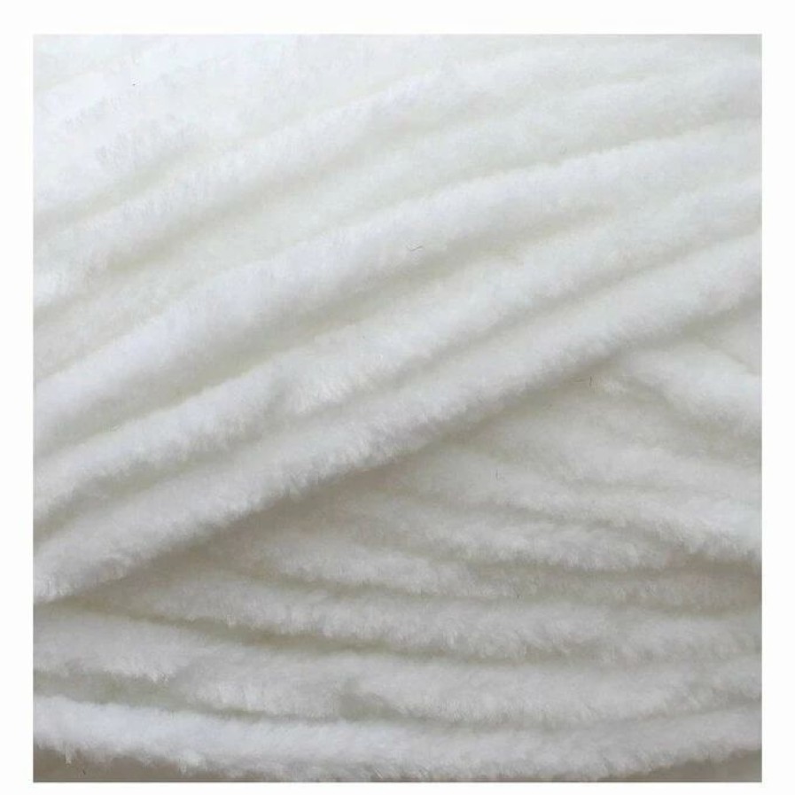 Chunky Yarn * | Budget James C Brett White Flutterby Chunky Yarn 100 G