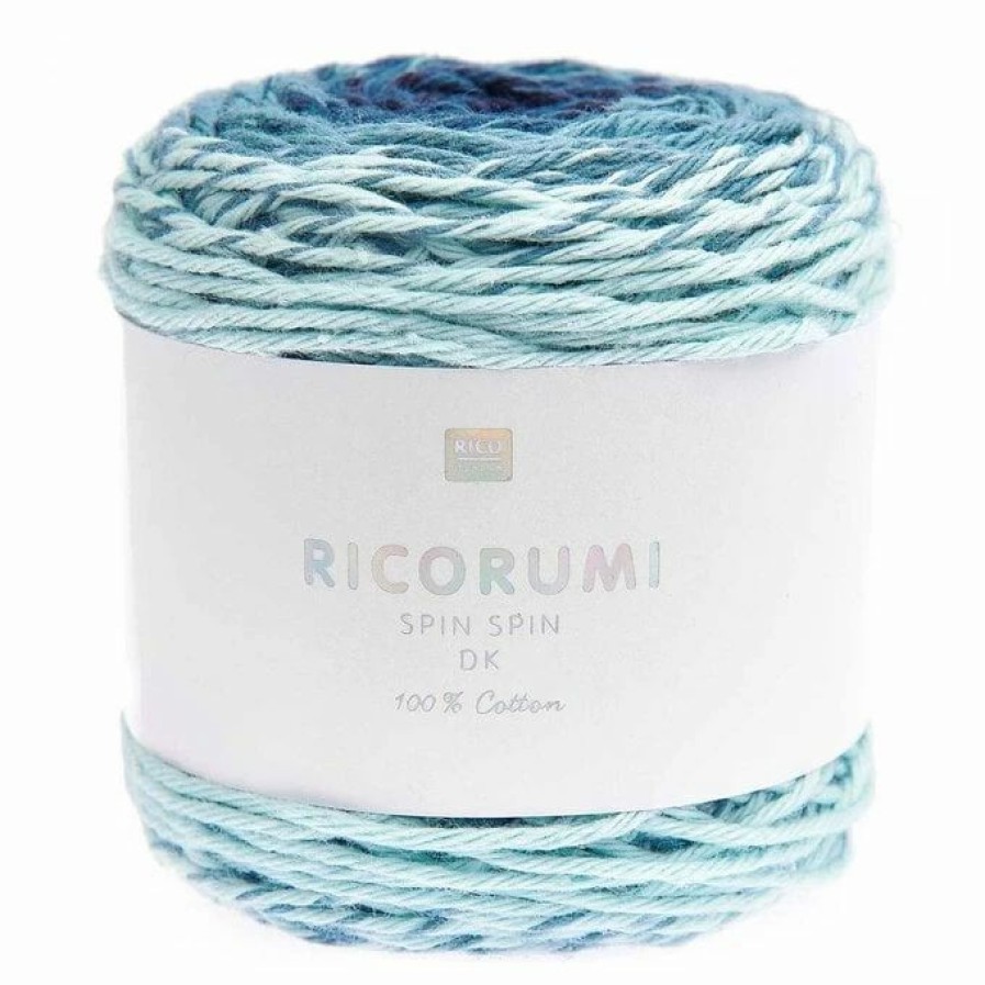 Cotton Yarn * | Best Deal Rico Design Rico Blue Ricorumi Spin Spin Dk Yarn 50G