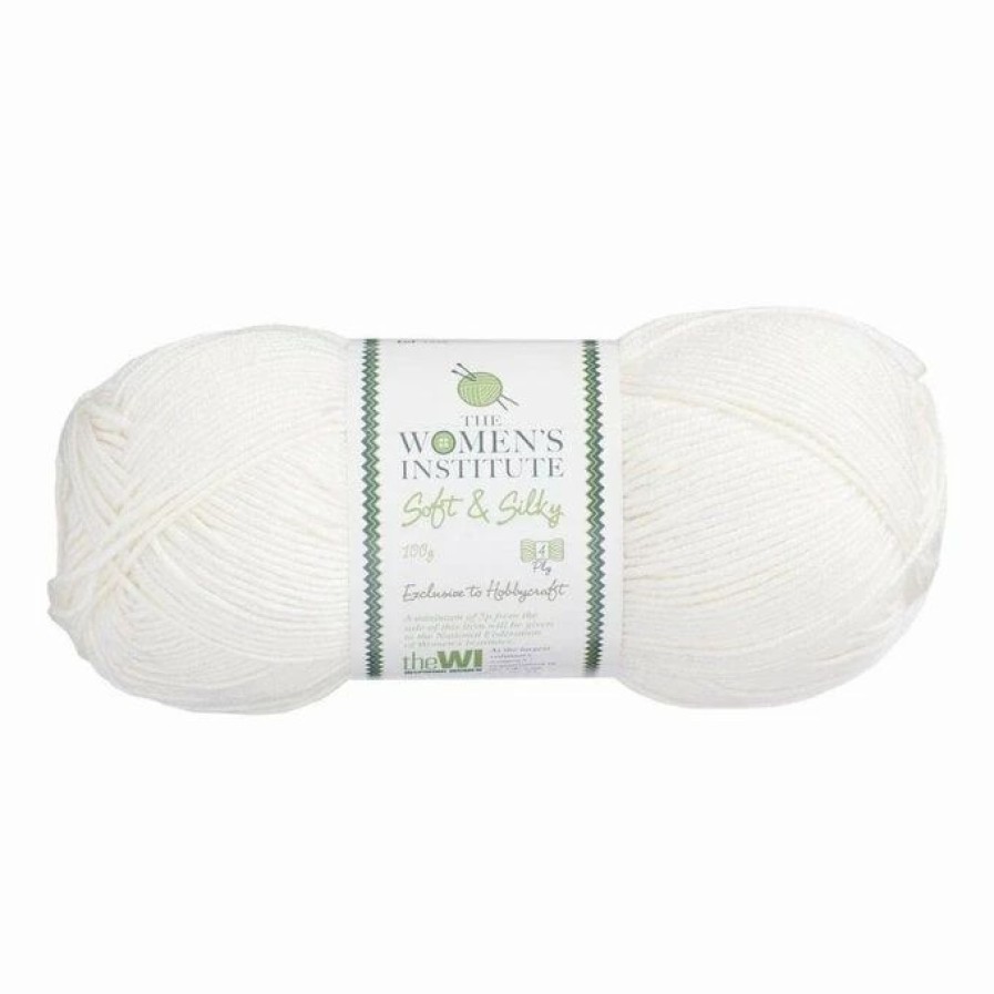 Acrylic Yarn * | Cheapest The Wi Women'S Institute Cream Soft And Silky 4 Ply Yarn 100G