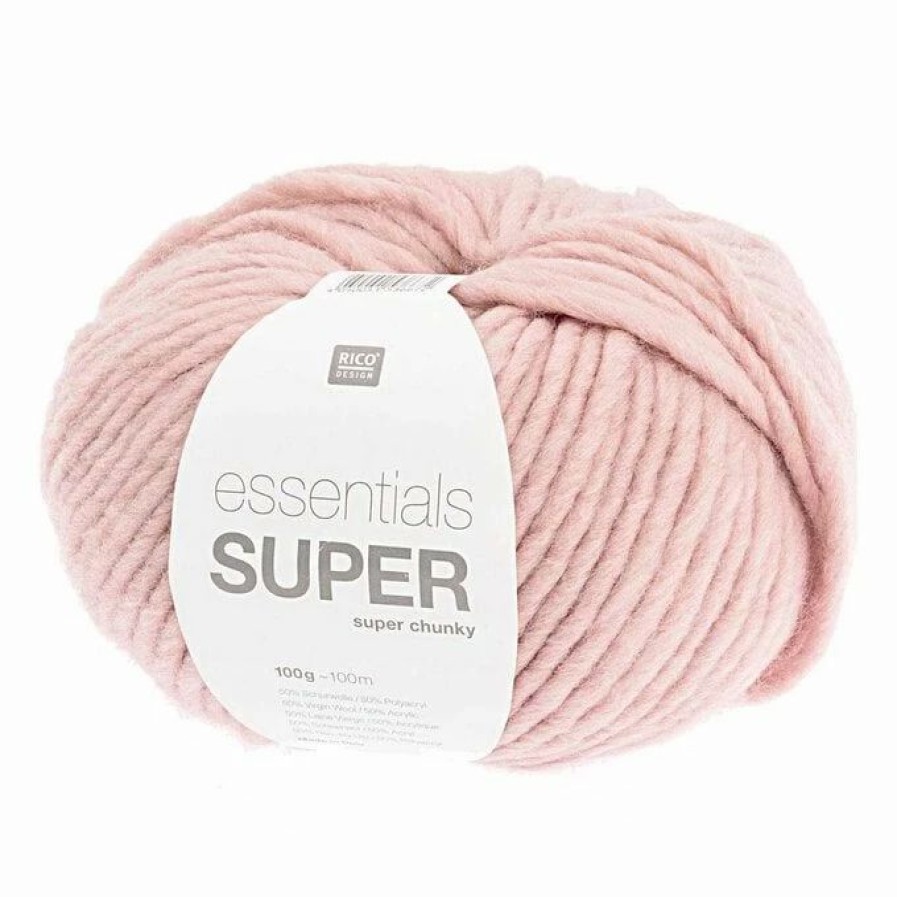 Wool * | Best Pirce Rico Design Rico Essentials Pink Super Super Chunky 100G