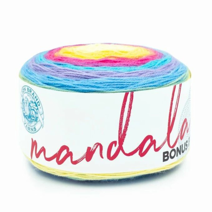 Acrylic Yarn * | New Lion Brand Giant Mandala Bonus Bundle 300G