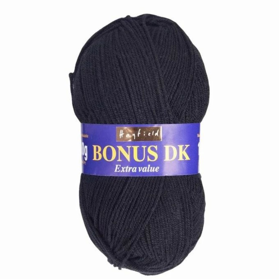 Acrylic Yarn * | Buy Hayfield Black Bonus Dk Yarn 100G (965)