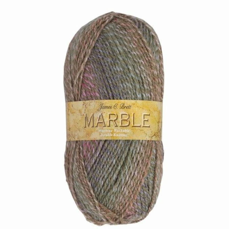 Acrylic Yarn * | Promo James C Brett Green Marble Double Knit Yarn 100 G