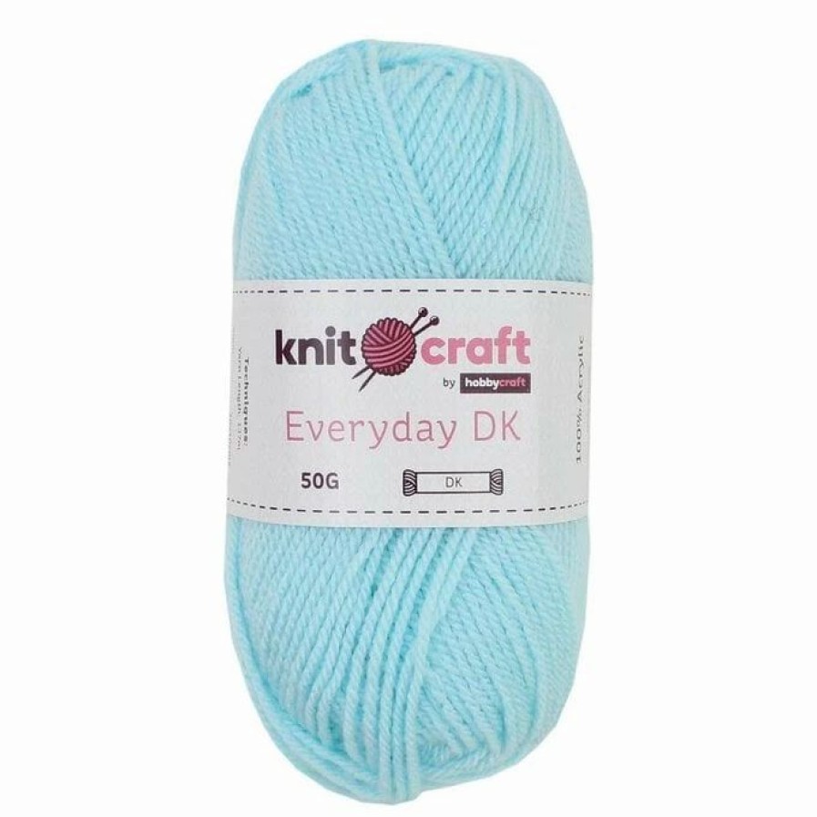 Acrylic Yarn * | Flash Sale Knitcraft Light Blue Everyday Dk Yarn 50G