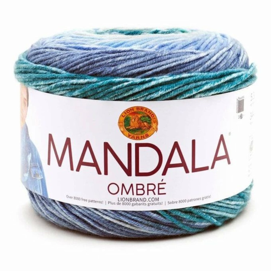 Acrylic Yarn * | Buy Lion Brand Mantra Mandala Ombre Yarn 150G