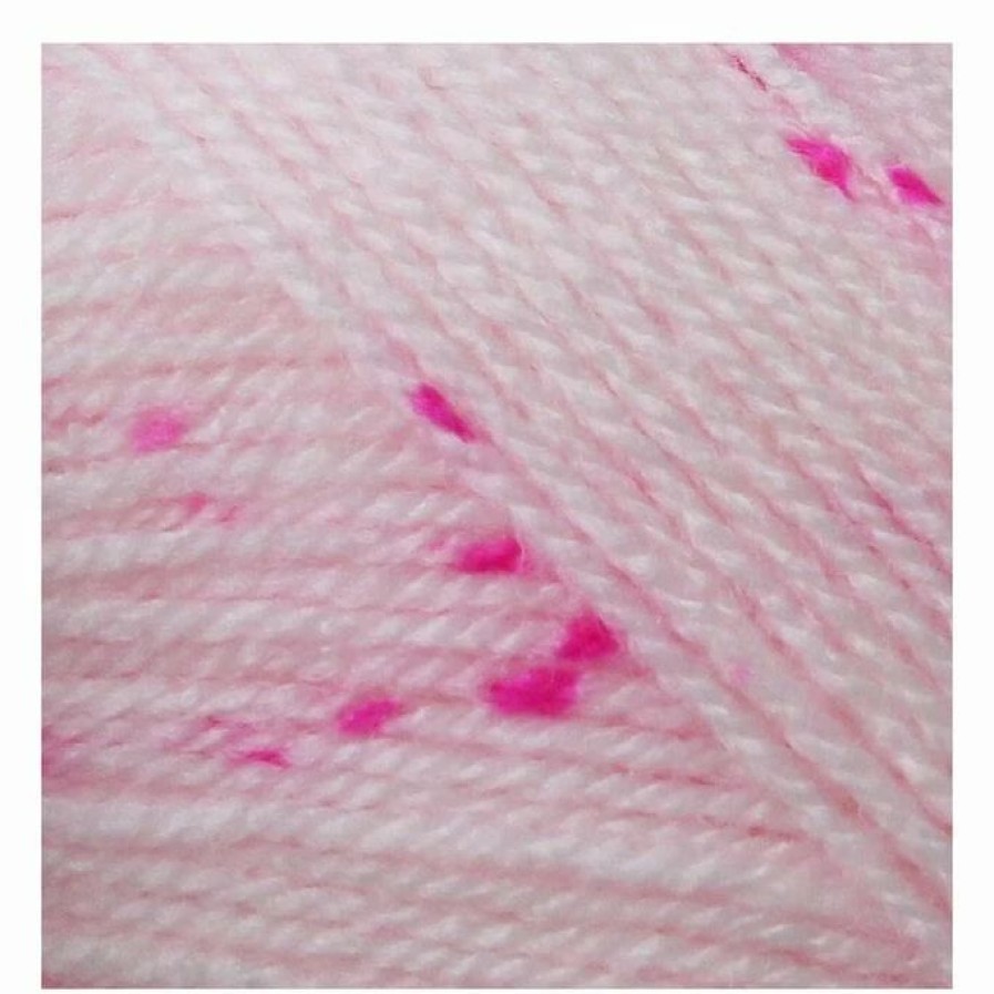 Acrylic Yarn * | Cheapest James C Brett Pink Spot Print Rainbow Sprinkles Yarn 100G