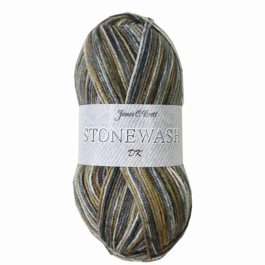 Acrylic Yarn * | Brand New James C Brett Mustard Stonewash Dk Yarn 100G