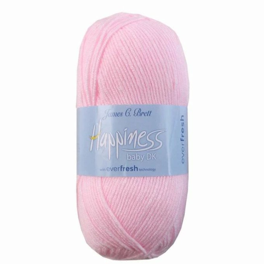 Acrylic Yarn * | New James C Brett Baby Pink Happiness Dk Yarn 100G