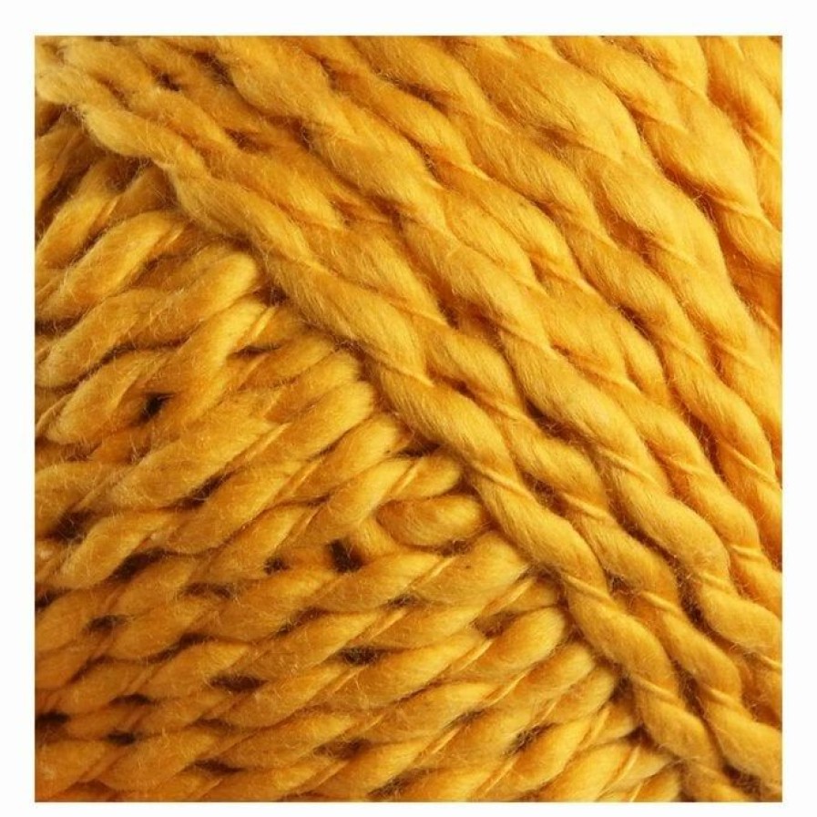 Chunky Yarn * | Buy Knitcraft Mustard Wavy Days Yarn 50G