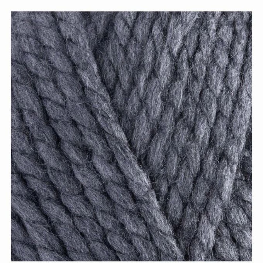 Acrylic Yarn * | Cheapest Hayfield Dark Grey Mix Bonus Super Chunky Yarn 100G (790)