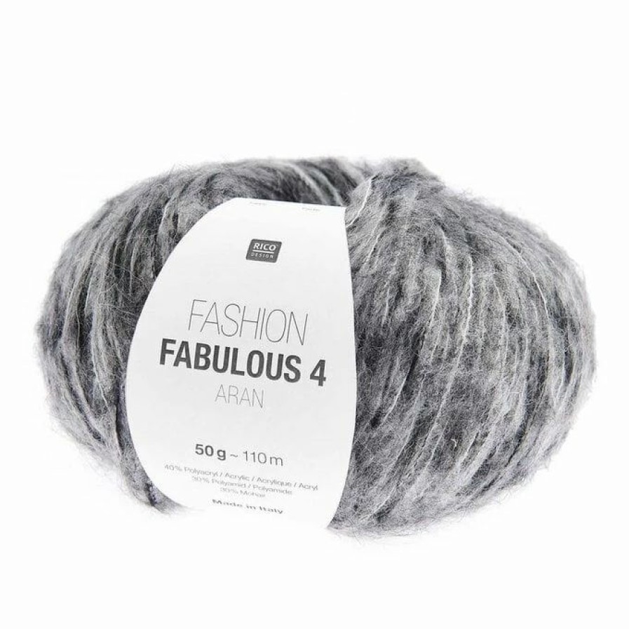 Acrylic Yarn * | Cheapest Rico Design Rico Stone Fashion Fabulous 4 Aran Yarn 50G