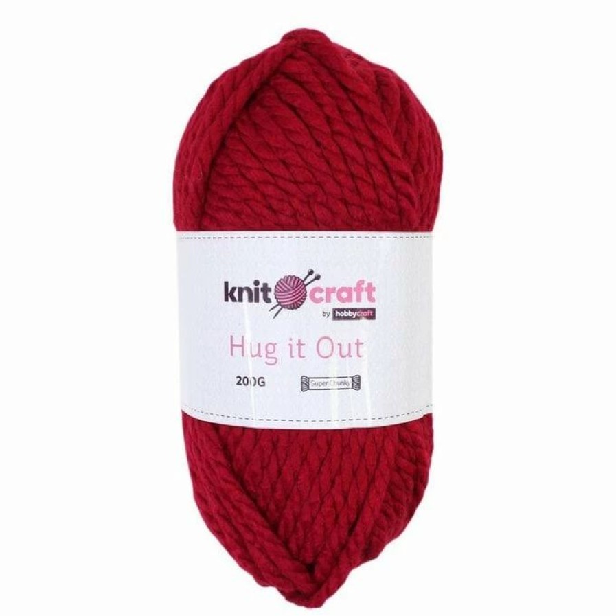 Acrylic Yarn * | Deals Knitcraft Ruby Hug It Out Yarn 200G