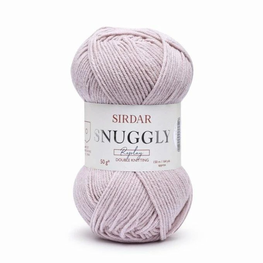 Cotton Yarn * | Outlet Sirdar Mauve Mayhem Snuggly Replay Dk Yarn 50G