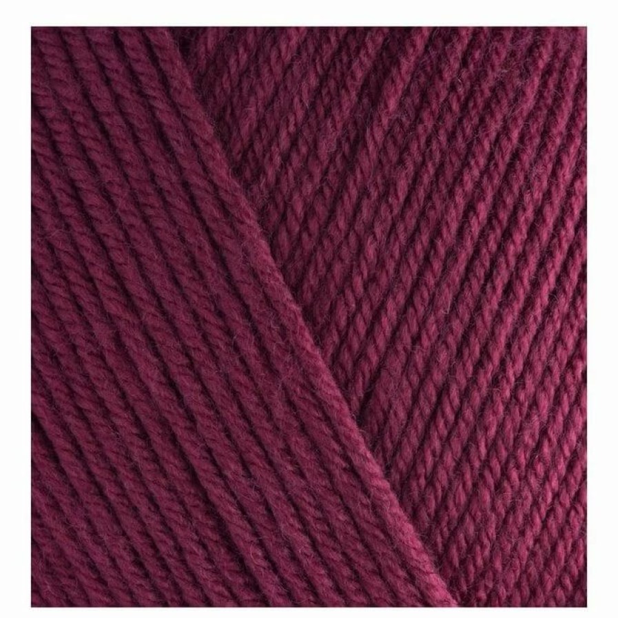 Acrylic Yarn * | Budget The Wi Women'S Institute Plum Soft And Smooth Aran Yarn 400G