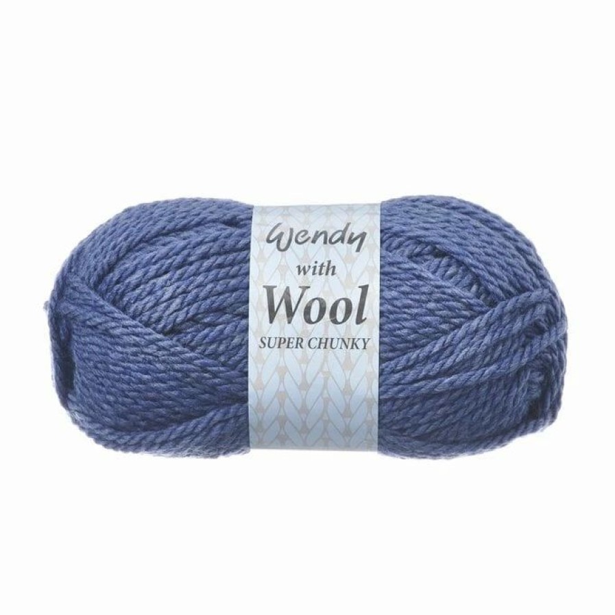 Acrylic Yarn * | Hot Sale Wendy With Wool Glacier Super Chunky 100G