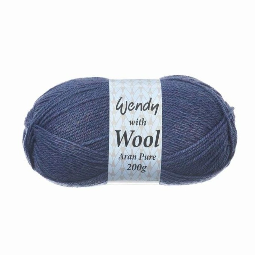 Wool * | Best Reviews Of Wendy Loch Pure Wool Aran Yarn 200G