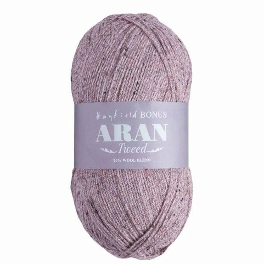 Acrylic Yarn * | Hot Sale Hayfield Haze Bonus Aran Tweed 400G