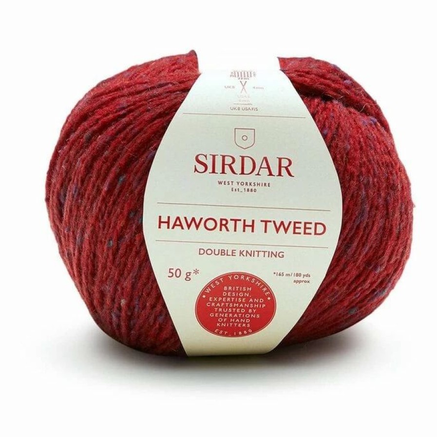 Wool * | Brand New Sirdar West Riding Red Haworth Tweed Dk 50G