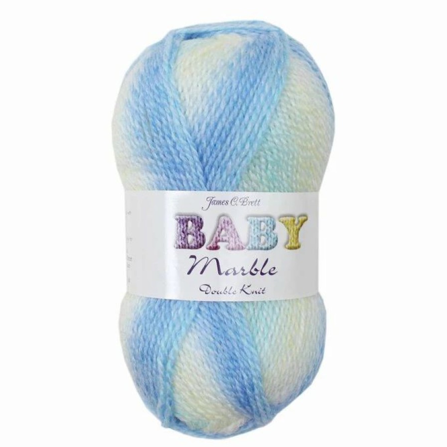 Acrylic Yarn * | Cheapest James C Brett Rainbow Multi Baby Marble Dk Yarn 100G