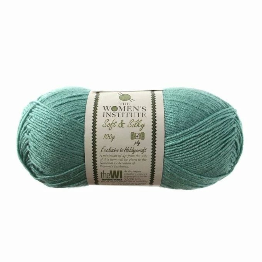 Acrylic Yarn * | Top 10 The Wi Women'S Institute Aqua Soft And Silky 4 Ply Yarn 100G