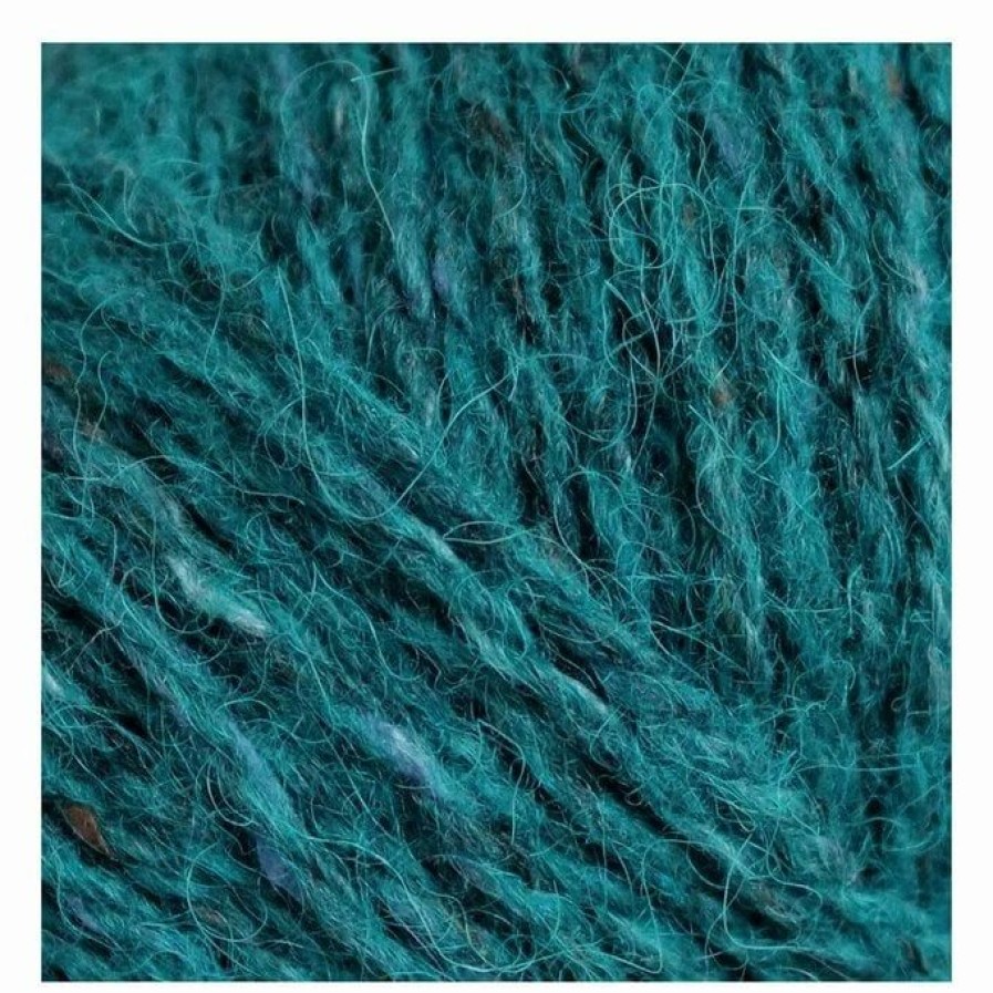 Wool * | Cheapest Rowan Turquoise Felted Tweed Yarn 50G