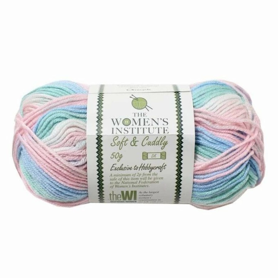 Acrylic Yarn * | Budget The Wi Women'S Institute Pastel Mix Soft And Cuddly Dk Yarn 50G