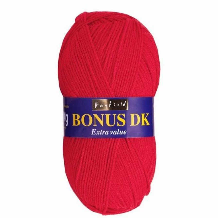 Acrylic Yarn * | Best Sale Hayfield Signal Red Bonus Dk Yarn 100G (977)