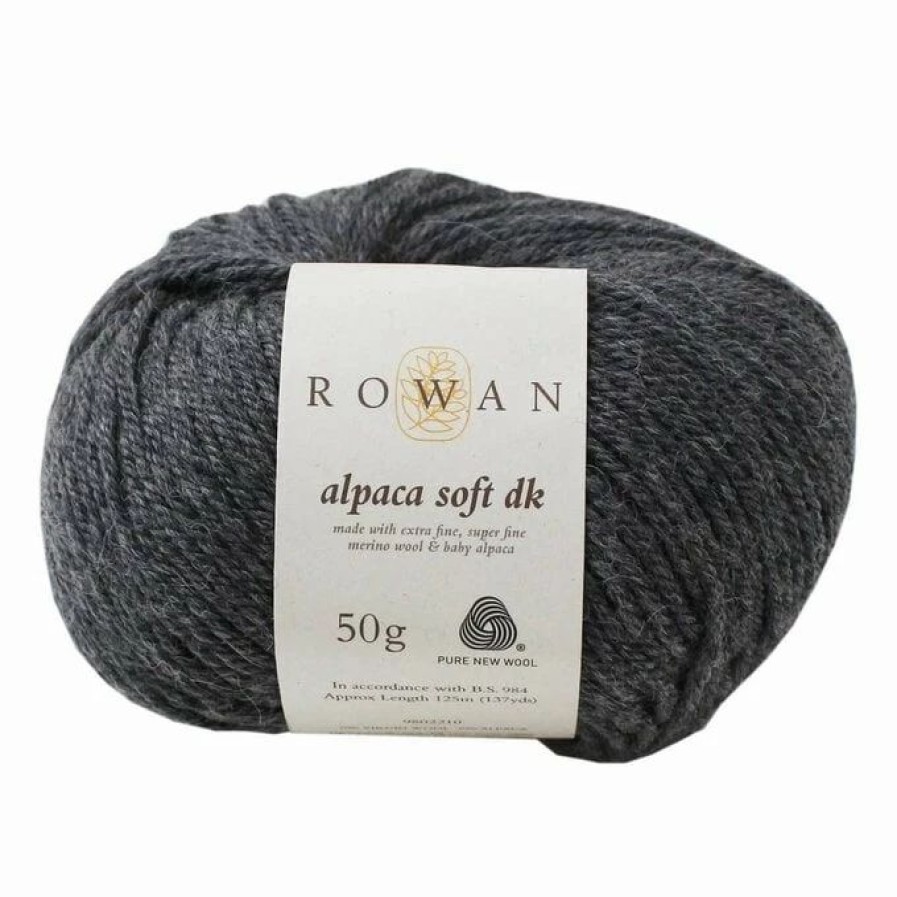 Wool * | Best Pirce Rowan Charcoal Alpaca Soft Dk Yarn 50G