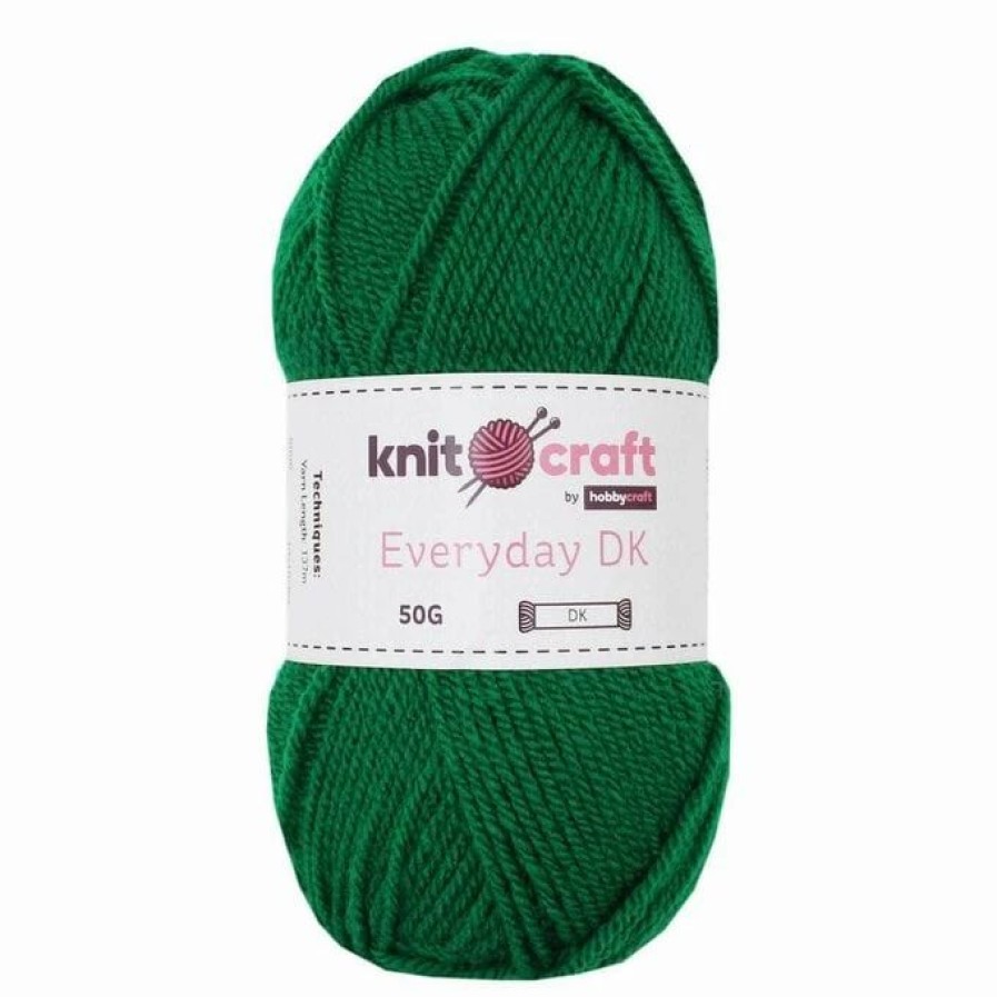 Acrylic Yarn * | Best Deal Knitcraft Fern Green Everyday Dk Yarn 50G