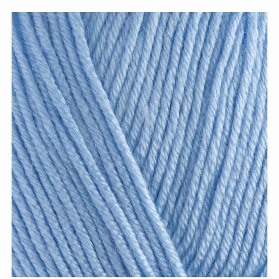 Acrylic Yarn * | Hot Sale The Wi Women'S Institute Blue Soft And Silky 4 Ply Yarn 100G