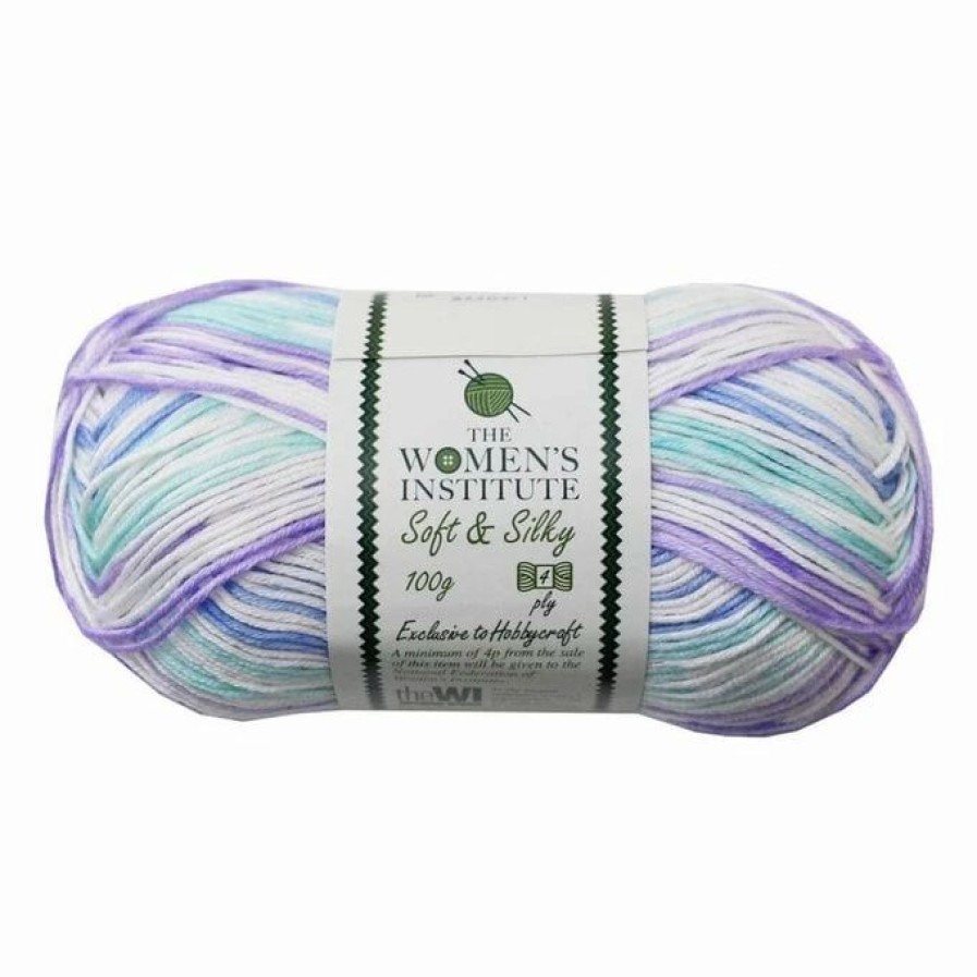 Acrylic Yarn * | Top 10 The Wi Women'S Institute Mermaid Mix Soft And Silky 4 Ply Yarn 100G