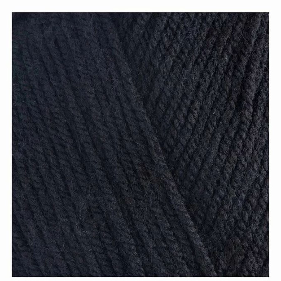 Acrylic Yarn * | Best Pirce The Wi Women'S Institute Black Premium Acrylic Yarn 100G