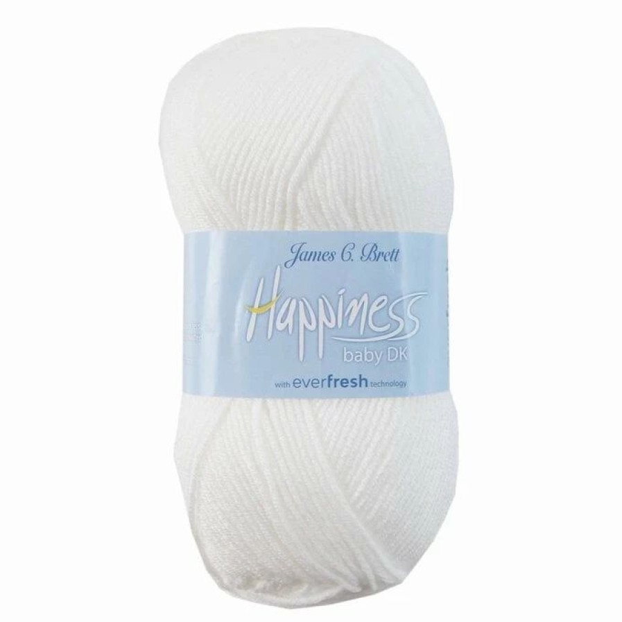 Acrylic Yarn * | Coupon James C Brett White Happiness Dk Yarn 100G