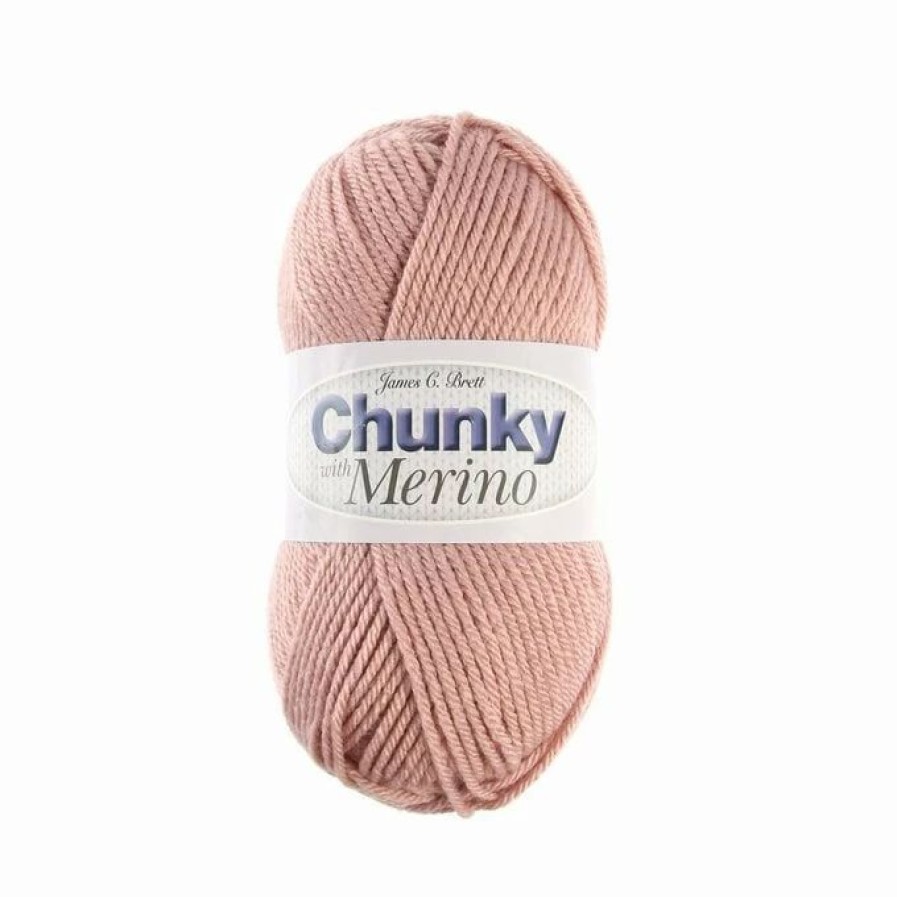 Chunky Yarn * | Best Pirce James C Brett Dusky Rose Chunky With Merino 100G