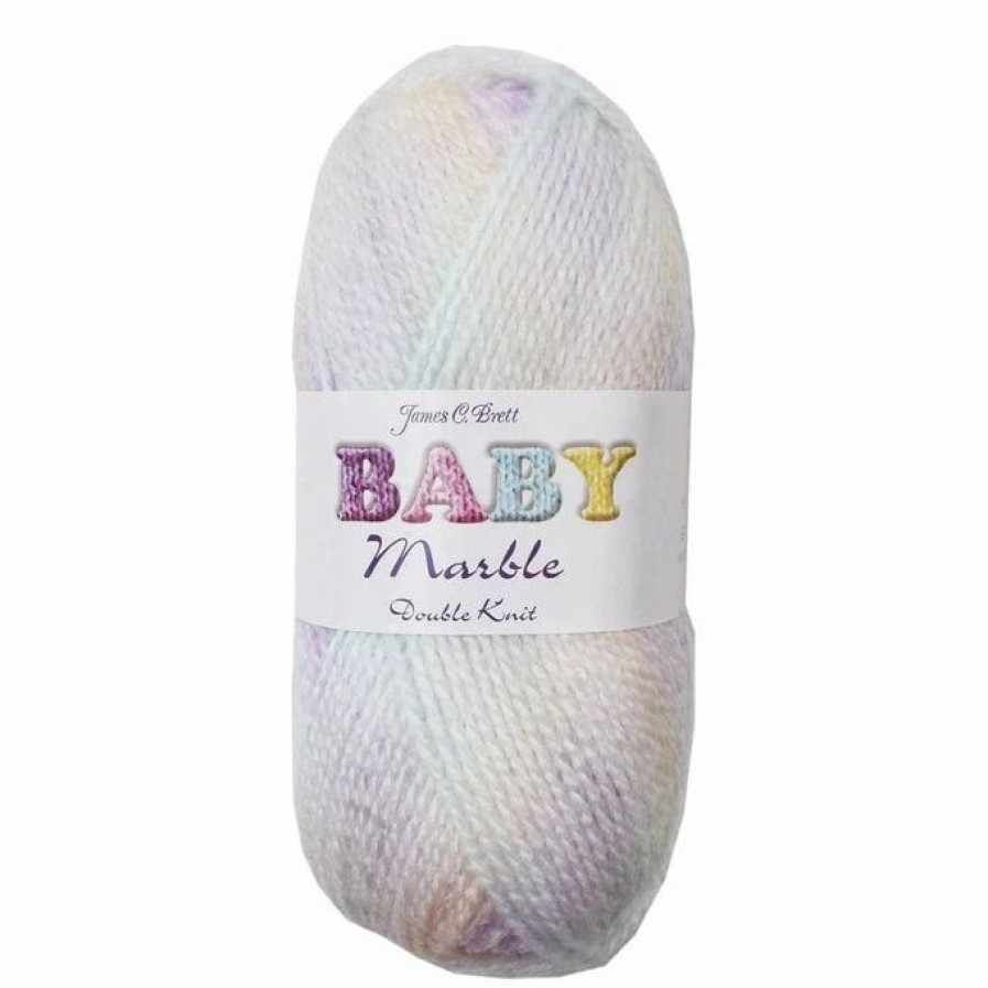 Acrylic Yarn * | Promo James C Brett Lemon Lilac Apple Baby Marble Dk Yarn 100G