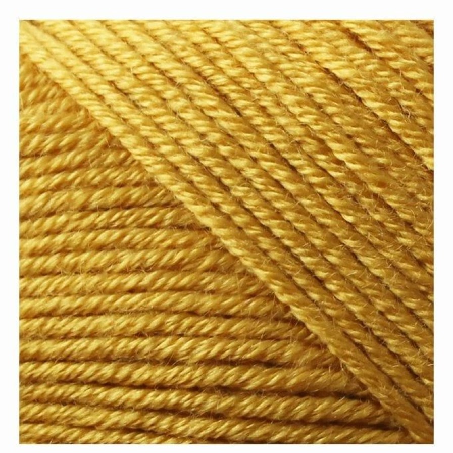 Acrylic Yarn * | Cheap The Wi Women'S Institute Mustard Soft And Silky 4 Ply Yarn 100G