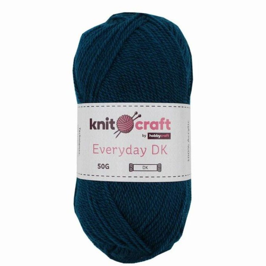 Acrylic Yarn * | Cheap Knitcraft Teal Everyday Dk Yarn 50G