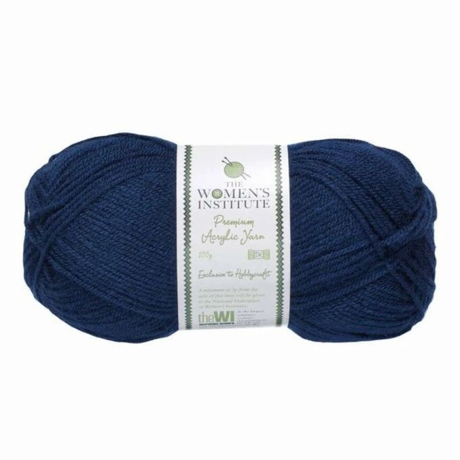 Acrylic Yarn * | Best Reviews Of The Wi Women'S Institute Navy Premium Acrylic Yarn 100G