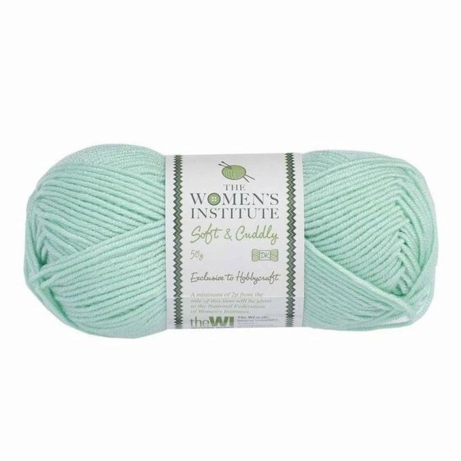 Acrylic Yarn * | Flash Sale The Wi Women'S Institute Mint Soft And Cuddly Dk Yarn 50G