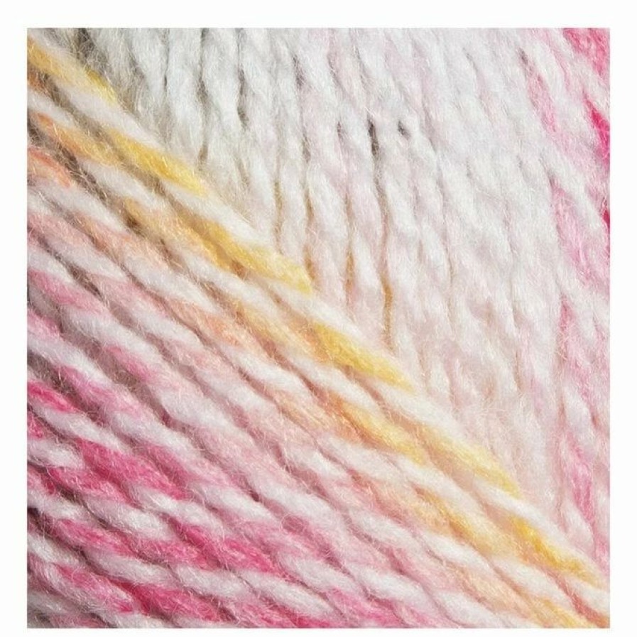 Acrylic Yarn * | Top 10 James C Brett Rhubarb And Custard Baby Marble Dk Yarn 100G