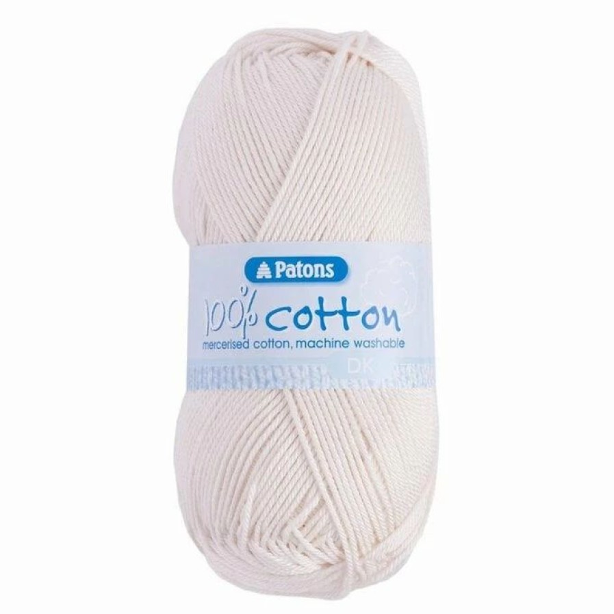 Cotton Yarn * | Promo Patons Cream 100% Cotton Dk Yarn 100G