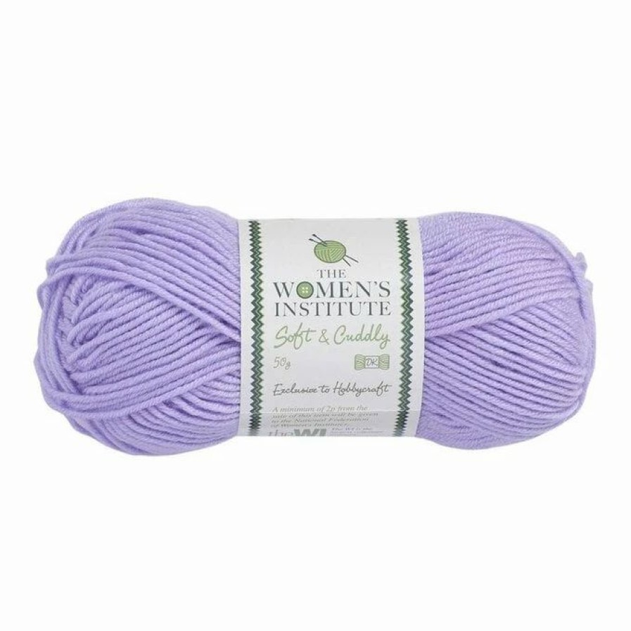 Acrylic Yarn * | Top 10 The Wi Women'S Institute Lilac Soft And Cuddly Dk Yarn 50G