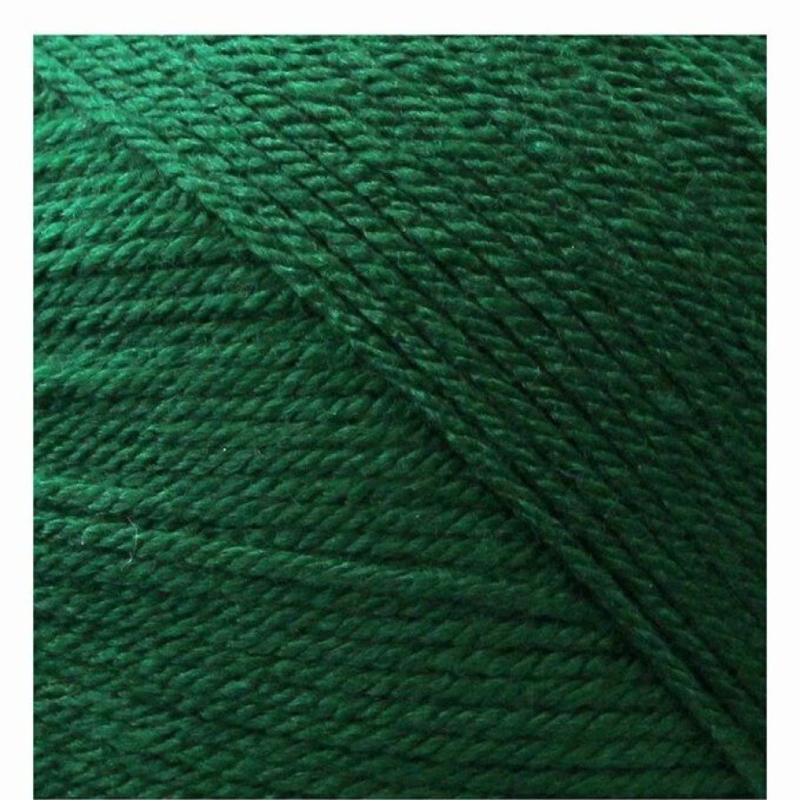 Acrylic Yarn * | Brand New The Wi Women'S Institute Dark Green Soft And Smooth Aran Yarn 400G