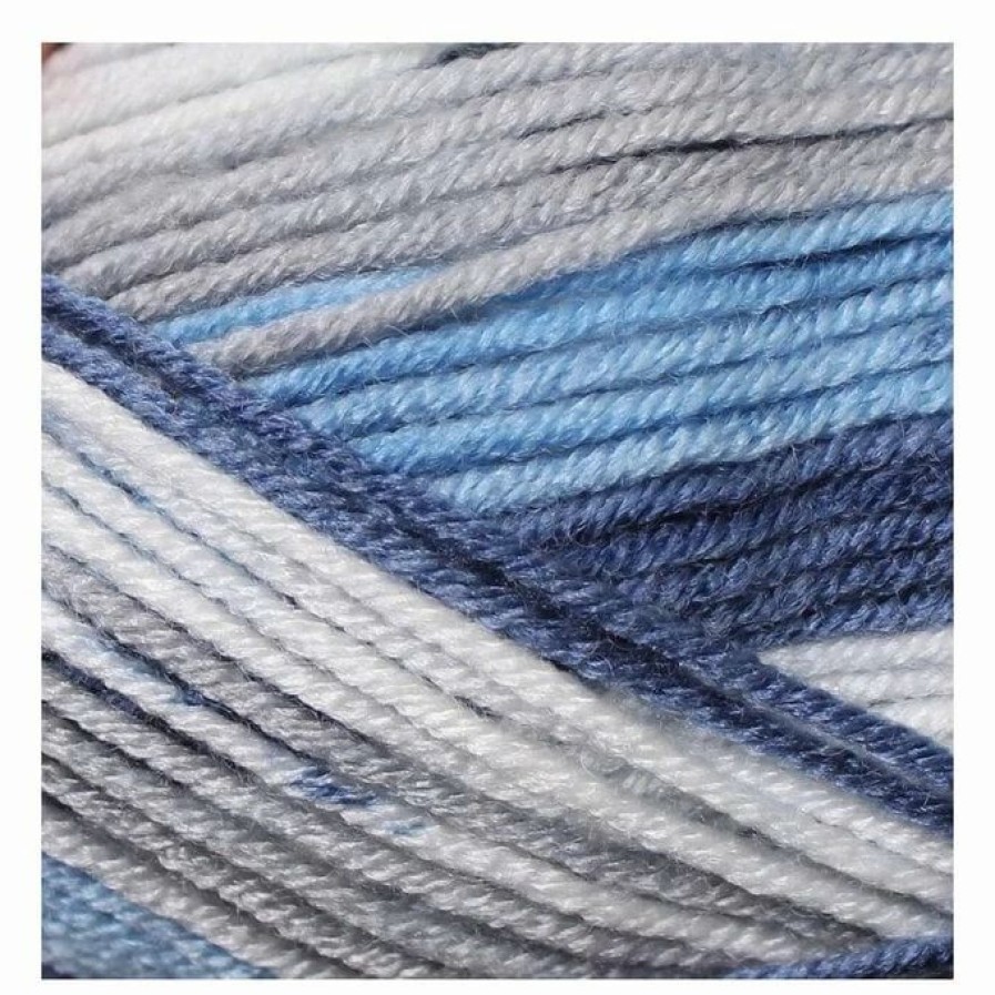 Acrylic Yarn * | Buy The Wi Women'S Institute Blue Mix Soft And Cuddly Dk Yarn 50G