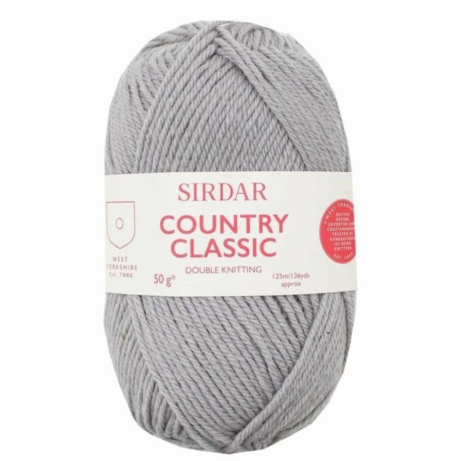 Acrylic Yarn * | Outlet Sirdar Silver Grey Country Classic Dk Yarn 50G