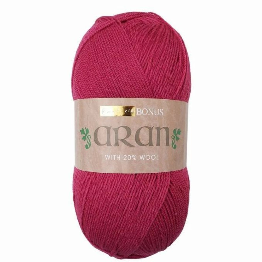 Acrylic Yarn * | Budget Hayfield Raspberry Pink Bonus Aran Yarn 400G (626)