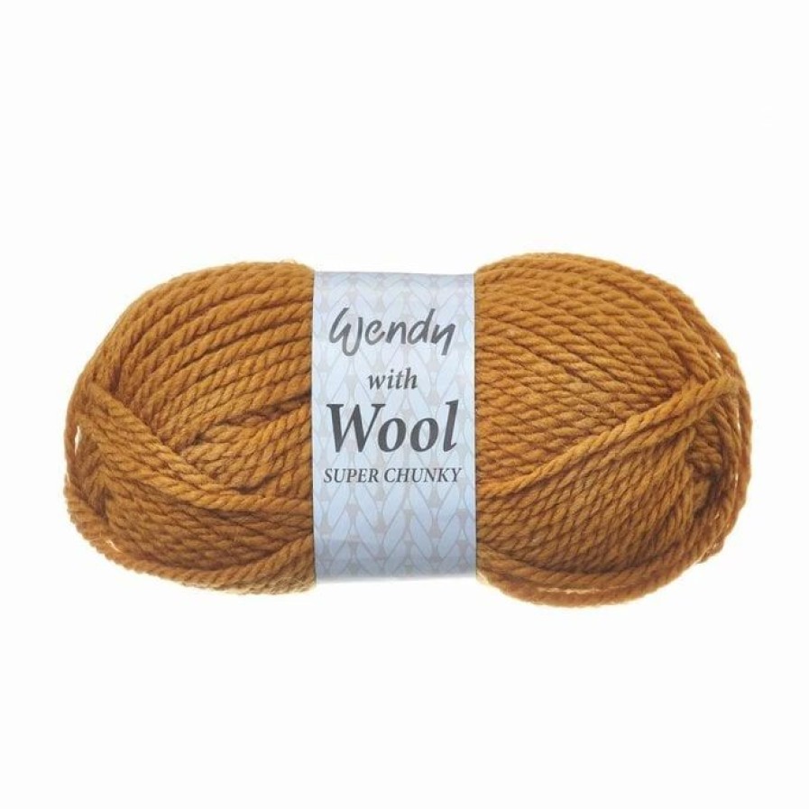 Acrylic Yarn * | Best Reviews Of Wendy With Wool Turmeric Super Chunky 100G