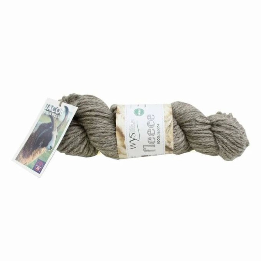 Wool * | Best Reviews Of West Yorkshire Spinners Light Grey Fleece Jacob Aran Yarn 100 G