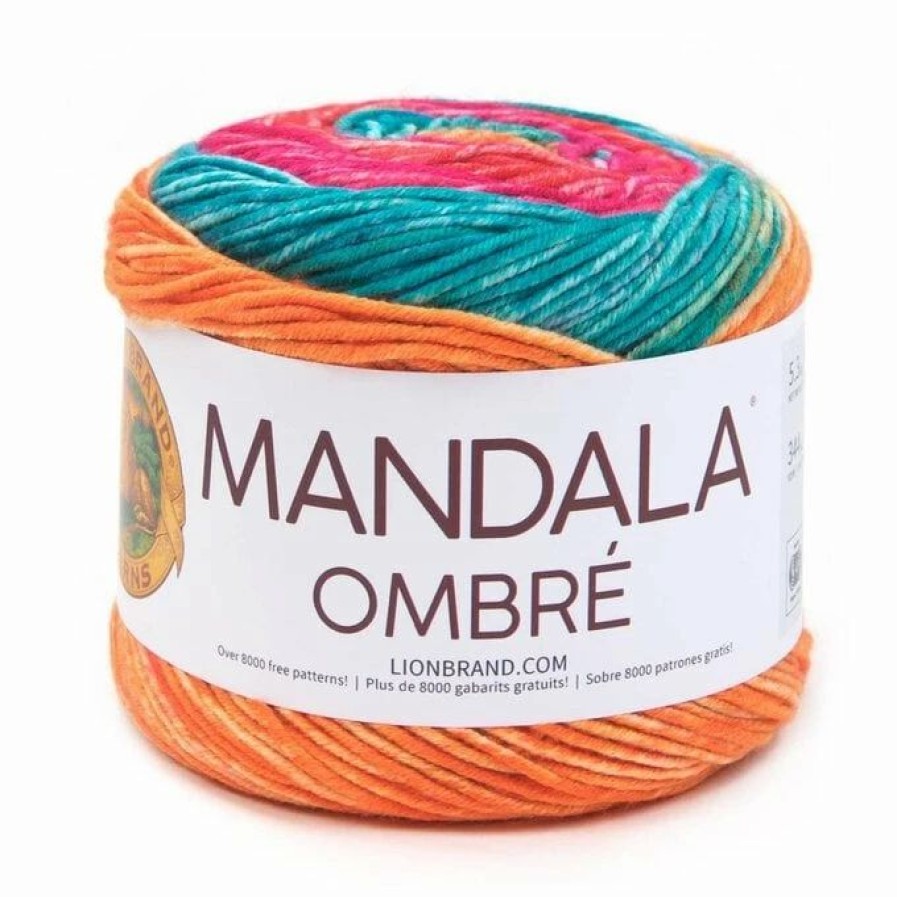 Acrylic Yarn * | New Lion Brand Happy Mandala Ombre Yarn 150G